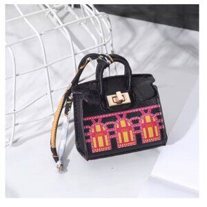 BLK - Mini Bag, Handheld, Portable Case for Earbud, Earphone, Coin, Accessory